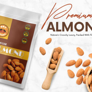 Dry Orchid Almonds Whole Natural Raw